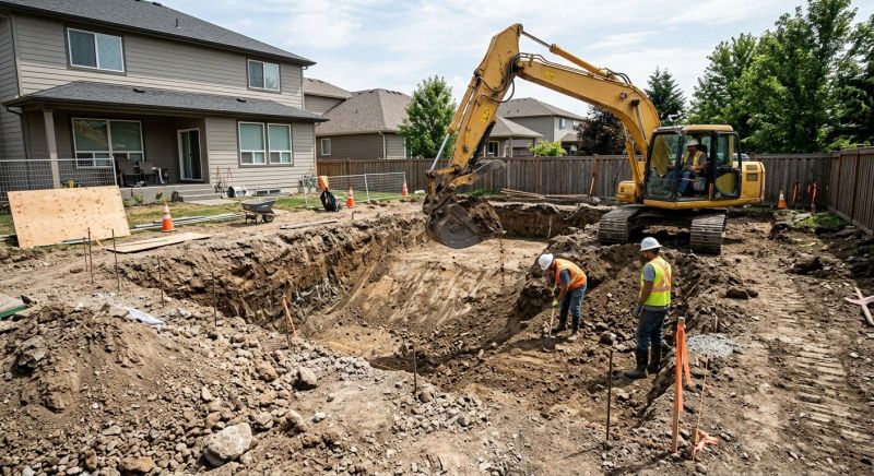 Pool Excavation in Houston, TX