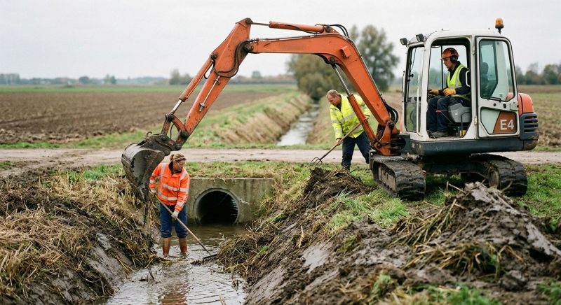 Drainage Ditch Excavation in Houston, TX