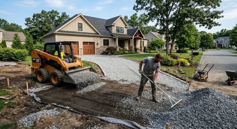 Gravel Laying in Calvert County, MD