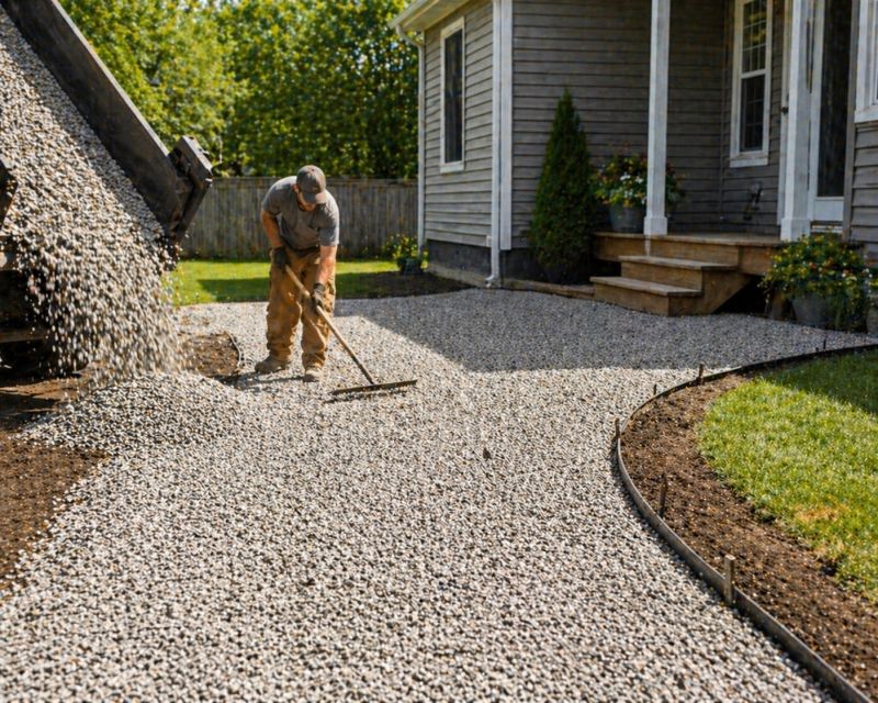 Gravel Spreading in Calvert County, MD