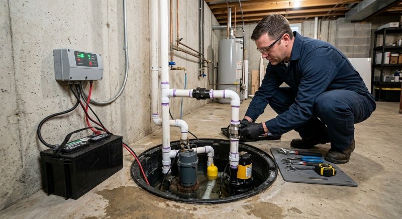 Sump Pump Installation in Providence, RI
