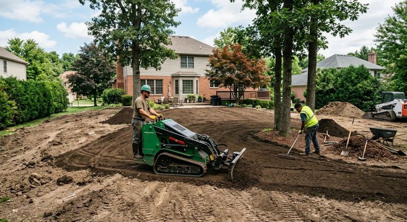 Yard Sloping in Atlanta, GA